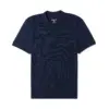 Men’s plus size dark blue polo t-shirt with short sleeves
