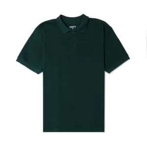 Men’s plus size green polo t-shirt with short sleeves