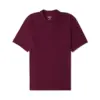 Men’s plus size burgundy polo t-shirt with short sleeves