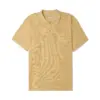 Men’s plus size yellow polo t-shirt with short sleeves