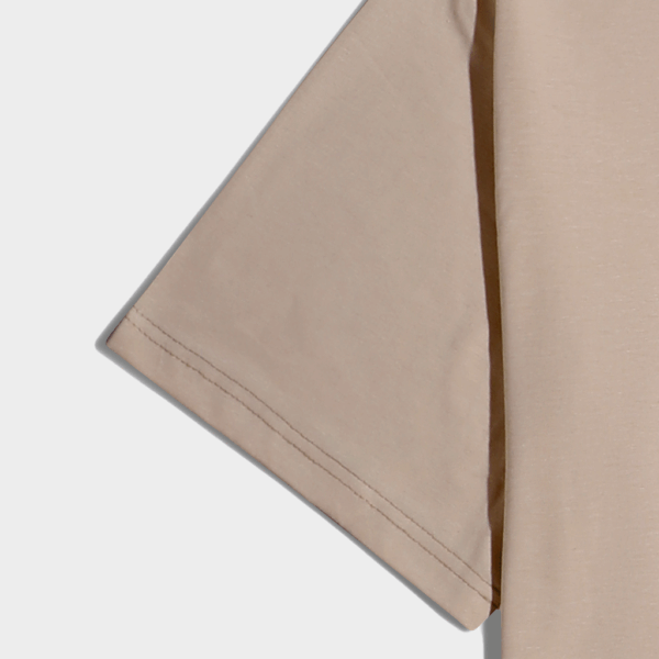 Beige Regular Basic T-Shirt - Image 3
