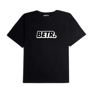Betr Black Printed ( Regular Fit ) T-Shirt