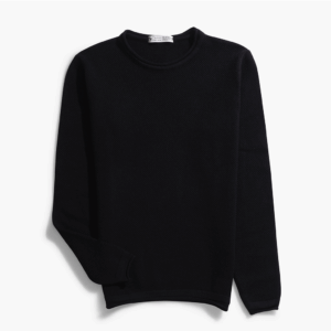Black Basic Knitwear Pullover W215