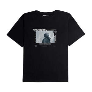 Chernobyl Black Printed ( Regular Fit ) T-Shirt
