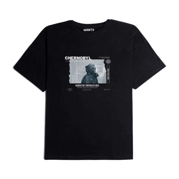 Chernobyl Black Printed ( Regular Fit ) T-Shirt