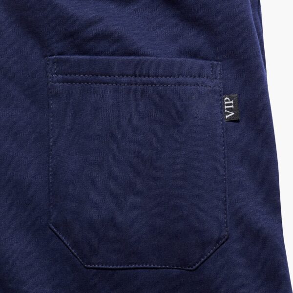 Dark Blue Basic Sweatpants Rib Cuffs - Image 2