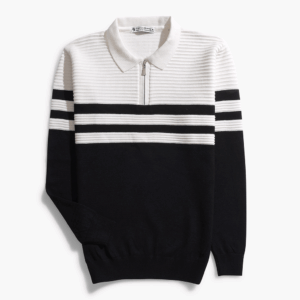 Half-zip Black Knitwear Pullover