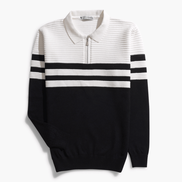 Half-zip Black Knitwear Pullover