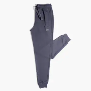 Light Grey Basic Sweatpants Rib Cuffs