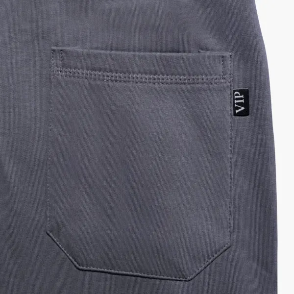 Light Grey Basic Sweatpants Rib Cuffs - Image 3