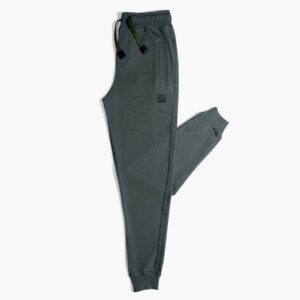 Olive Basic Sweatpants Rib Cuffs