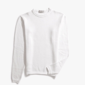 White Basic Knitwear Pullover W215