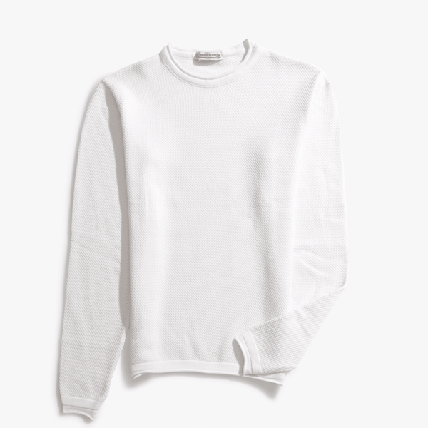 White Basic Knitwear Pullover W215