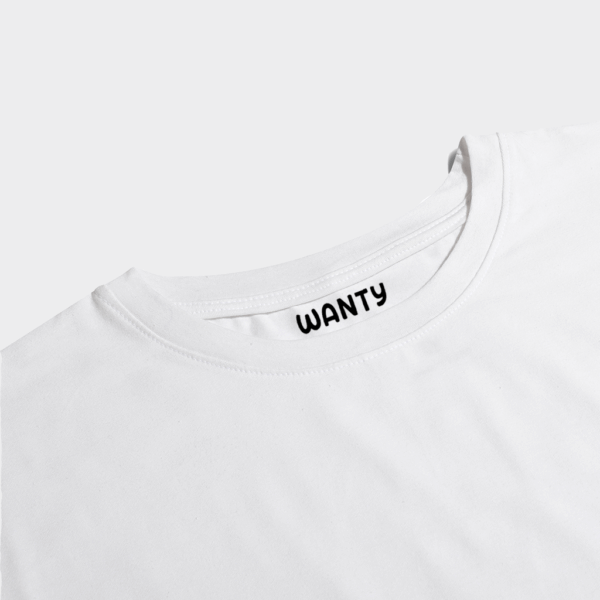 White Regular Basic T-Shirt Plus Size - Image 2