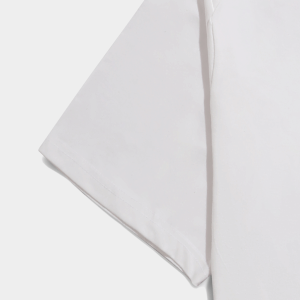 White Regular Basic T-Shirt Plus Size - Image 3
